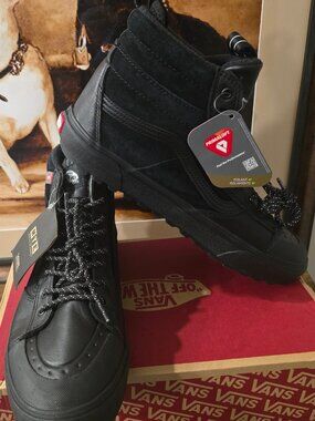 Vans Men Sk8-Hi MTE-2 Mid Shoes Boots Black VN00007NKBKA Size 12 US NEW